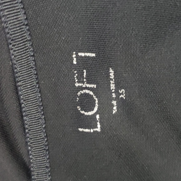 Vintage LOFT Cowl Neck Drapey Black Stretchy Top - Picture 8 of 12